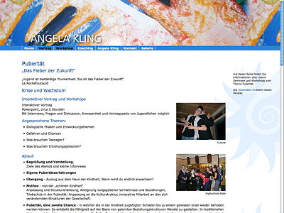 Angela Kling – Thema Pubertät: Beratung, Coaching, Vortrag, Workshop