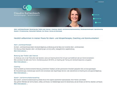 Claudia Kaltenbach – Atempädagogin - Sprachtrainerin - Praxis für Atem, Körper, Sprache