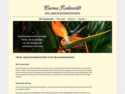 Carina Rodewoldt – Ihre Abschiedsrednerin