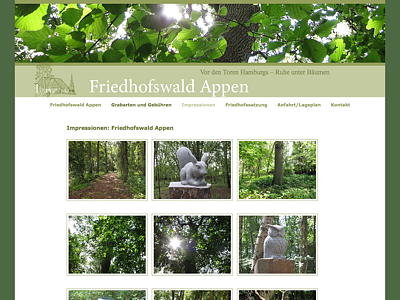Friedhofswald – Der Friedhofswald Appen vor den Toren Hamburgs – Ruhe unter Bäumen